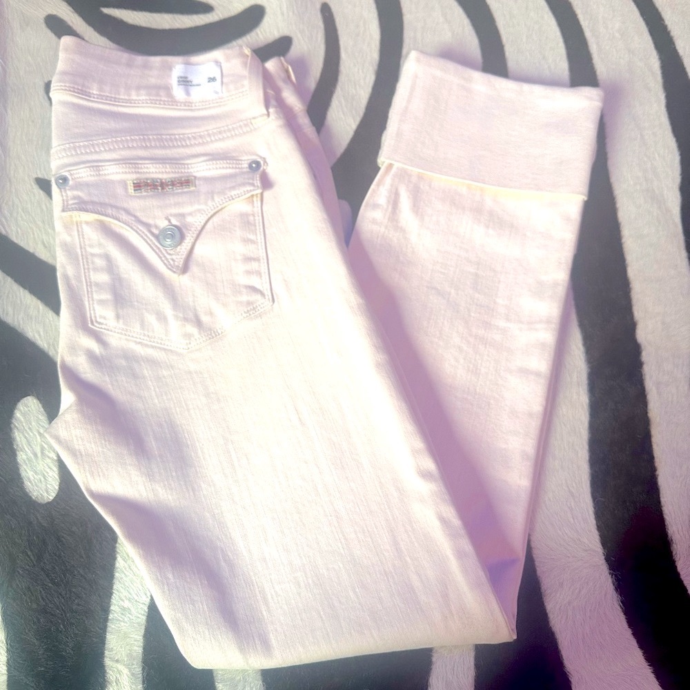 HUDSON crop Ginny strait with cuff jeans